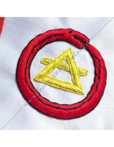 Embroidery: symbols of the Hermetic Philosopher with stars