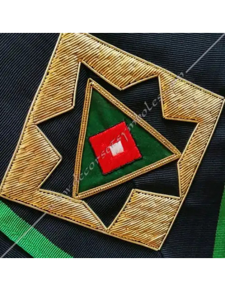 HRE0562-collars-sashes-ribbons-masonic-officers-patriarch-isis-27th-degrees-goe-memphis-fm-misraim