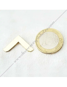 Pin o spilla massonica squadra di venerabile dorata con oro