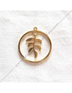 Pendentif Freimaurerisch Branche d'Akazie in un cercle