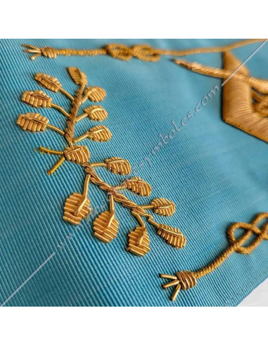 BRF005B-cordons-baudriers-rubans-maconniques-rites-francais-groussier-turquoises-fm-decors-symboles
