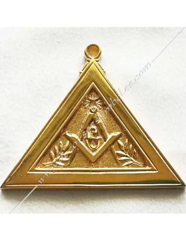 Bijou Maçonnique Garant d'Amitié Doré à l'Or Fin 24 Carats