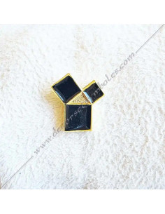 Pin's Épinglette Maçonnique Pythagore | Or & Noir