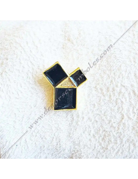 PIN006-masonic-pins-Pythagorean-pins-black-harmony-proportions-truth-gifts-decorations-fm