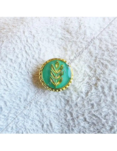 PIN031-pins-masonic-acacia-gree-resin-decorations-symbols-gift-masters-accessories-jewels-fm