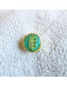 PIN031-pins-masonic-acacia-gree-resin-decorations-symbols-gift-masters-accessories-jewels-fm