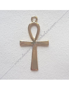 Pendentif Croix d'Ankh Dore Bijoux Maconniques