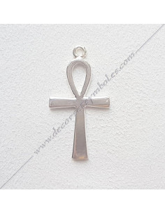 Pendentif Croce d'Ankh argentato Gioielli Massonici