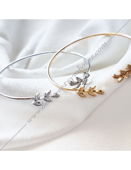 BFM100-Bracelets-maconnique-jonc-acacia-acier-or-argent-bijoux-fantaisie-cadeaux-femmes-decors-symboles-fm