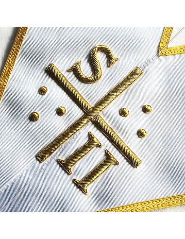 White Masonic Collar SII - Martinisme - MAR 004