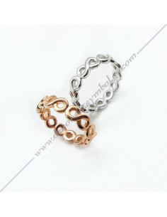 Infinity Ring Symbol Lake Love - Masonic Jewellery - BFM 020