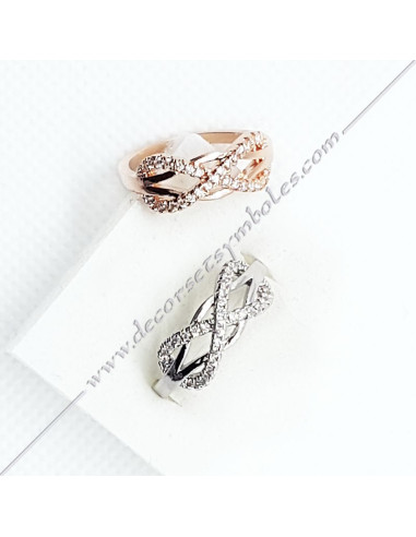 Anillo Infini + Strass símbolo Lac Amour Joyas Masónicas