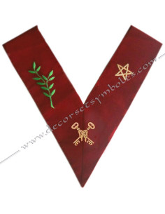 Grand Tresorier Sautoir Officier 14e degre REAA