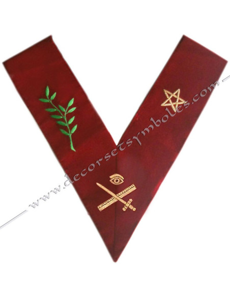 HRA030-sautoir-cordons-maconnique-officier-grand-expert-14eme-degre-reaa-rite-ecossais-ancien-accepte-fm