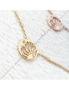 Pendentif Lune et Soleil Bijoux maconniques