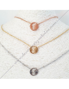 Masonic Pendant Moon and Sun in Gold-Plated - Masonic Jewels - COL 001