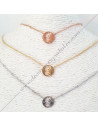 Pendentif maçonnique en acier inoxydable doré à l'Or fin