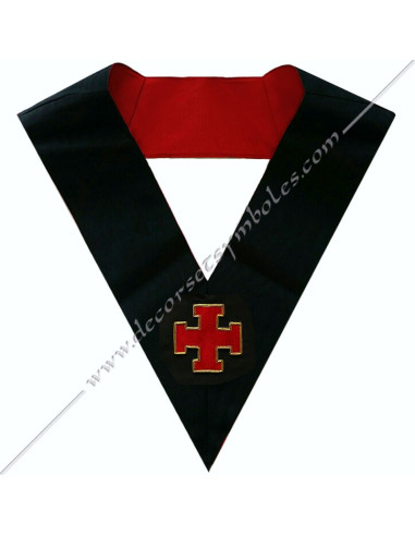 Sautoir Officier Chevalier Gardien détail de la broderie