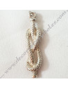 Pendant Golden Lakes of Love Silver Plated Masonic Jewels