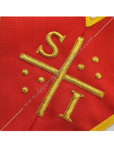 MAR005-masonic-collar-sash-martinist-red-superior-unknown-SI-decorations-tools-esoteric-accessories-memphis-royal-art-fm 2