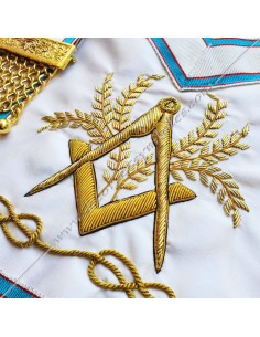 TRA393CF-masonic-apron-federal-councilors-gl-gldf-lodge-france-decorations-tools-accessories-freemasonry-art-royal-fm 2