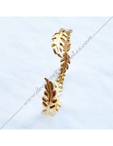 MSC310-bracelets-maconniques-ajustables-couronne-acacia-bijoux-femmes-cadeaux-jonc-noel-fm-decors-symboles-art-royal