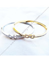 Bracelet Lac Amour oro o Argent y Strass Joyas Masónicas