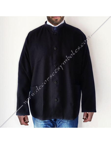 Blouse Maçonnique Noire GODF | Veste de Charpentier