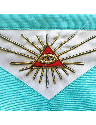 TRF372B-french-masonic-master-aprons-groussier-decorations-accessories-tools-symbols-rf-gift-fm-mallets