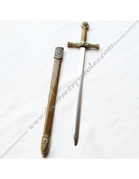 CFM030-masonic-paper-cutters-swords-excalibur-king-arthur-gifts-accessories-tools-decorations-signs-gloves-fm-white
