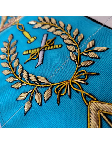 BRF046-cordons-rubans-maconniques-maitres-rite-francais-groussier-decors-symboles-fm-cadeaux-outils-accessoires