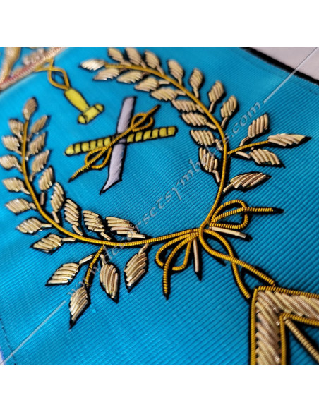 BRF046-cordons-rubans-maconniques-maitres-rite-francais-groussier-decors-symboles-fm-cadeaux-outils-accessoires