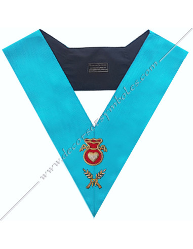 SRF003B-sautoirs-maconniques-officiers-hospitaliers-cordons-rite-francais-groussier-sac-tronc-bienfaisance-accessoires-loges-fm