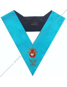 ENSRF110-set-10-collars-masonic-officers-lodges-accessories-tools-ceremonies-french-groussier-rite-fm