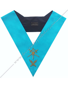 SRF009B-master-ceremonies-rite-french-groussier-officers-collars-accessories-gift-lodges-masonic-sashes-fm