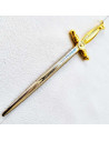 Bijou Maçonnique de Couvreur Doré Or Fin et Argent Fin