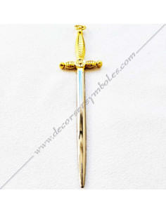 Gioiello Massonico dorato à l'oro fin e à l'argent fin