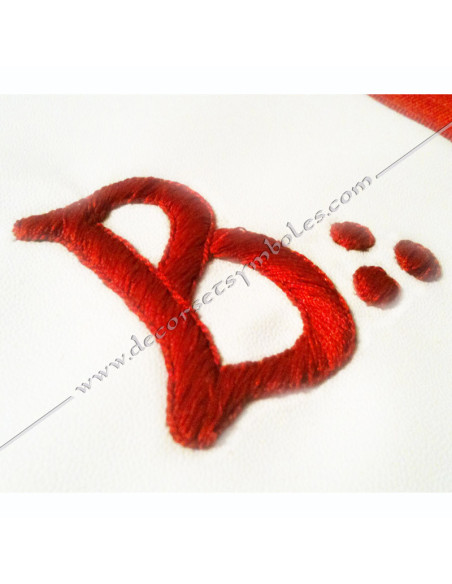 Embroidery: M and B