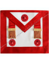 Dimensions 32 x 39 cm, orné de 3 rosettes rouges et de 2