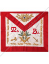 Tablier Prestige de Vénérable Maître REAA Satin Soyeux