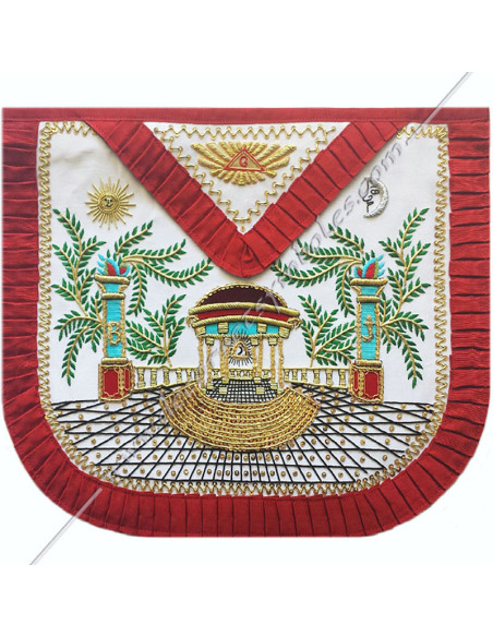 Grembiule massonico Prestigio in raso setoso di Venerabile