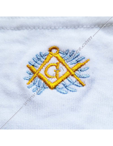 Guanti bianco maçonniques en Cotone lourd e Lycra de grande