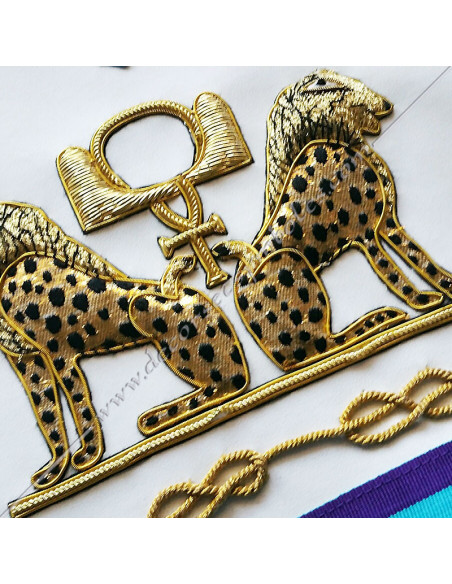 TRM432P-venise-lions-tachetes-equerre-compas-tabliers-memphis-maconniques-egyptiens-horus-fm-isis
