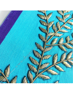 Broderies : grande gloire avec lettre G et 2 branches