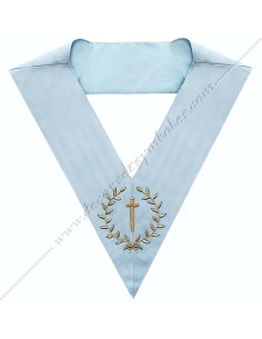 SRFM020C-couvreurs-officiers-maconniques-sautoirs-francais-cordons-moderne-epee-acacia-accessoires-fm