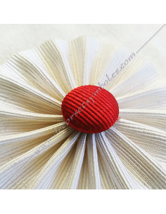 ACC024-rosettes-whites-button-red-rer-scottish-rectified-cbcs-ecuyer-novice-decorations-masonic-mesa-fm 2