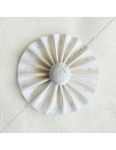 ACC022-cocardes-maconnique-blanche-rite-regime-ecossais-rectifiçe-rer-rosette-decors-accessoires-bouton-blanc