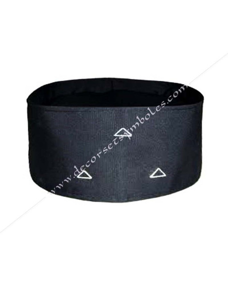Black Cap 3 Triangles RER Masonic Headgear