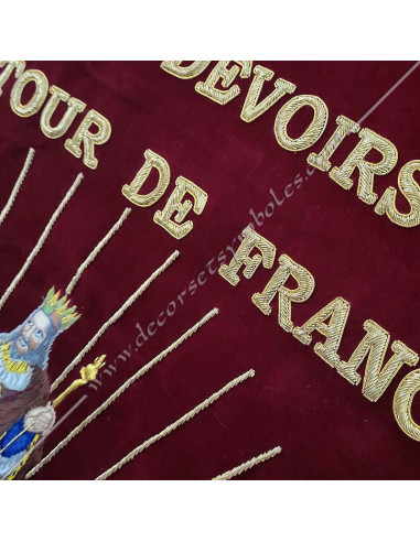 Couleur des Compagnons del Devoir vue de face