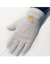 Handschuhe Baumwolle weiß Bestickt Oudjat Gold